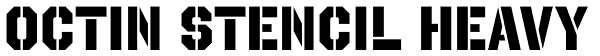 Octin Stencil Heavy Font