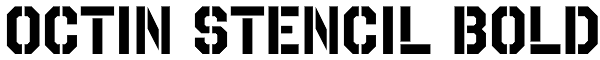 Octin Stencil Bold Font