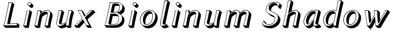 Linux Biolinum Shadow Font