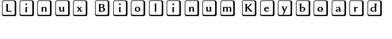 Linux Biolinum Keyboard Font