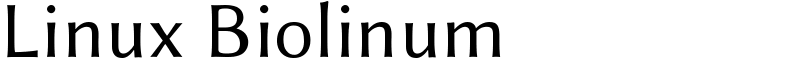 Linux Biolinum Font