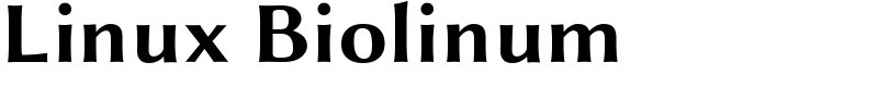 Linux Biolinum Font