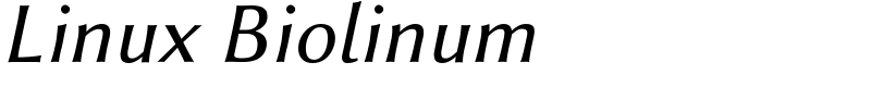 Linux Biolinum Font