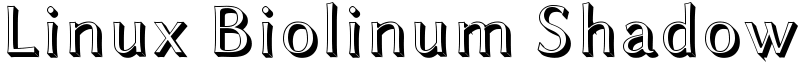 Linux Biolinum Shadow Font