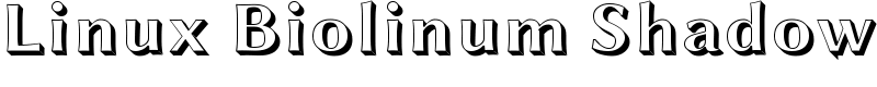 Linux Biolinum Shadow Font