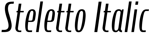 Steletto Italic Font