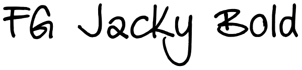 FG Jacky Bold Font