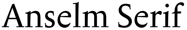 Anselm Serif Font