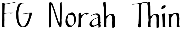 FG Norah Thin Font