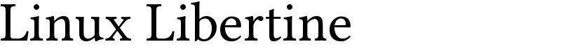 Linux Libertine Font