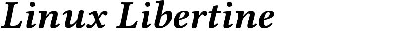 Linux Libertine Font