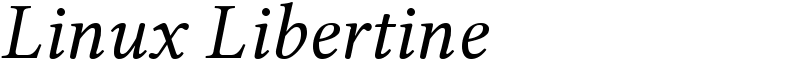 Linux Libertine Font