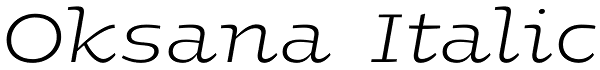 Oksana Italic Font