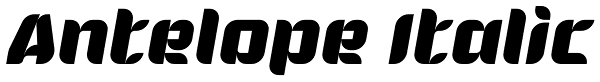 Antelope Italic Font