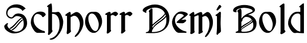 Schnorr Demi Bold Font