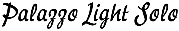 Palazzo Light Solo Font