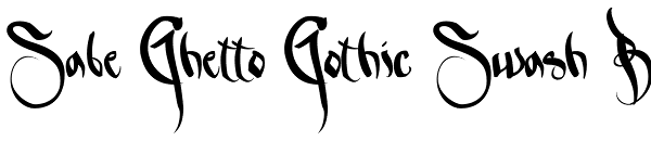 Sabe Ghetto Gothic Swash B Font