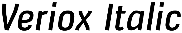 Veriox Italic Font