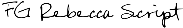 FG Rebecca Script Font