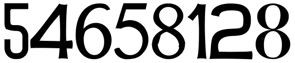 Numbers3 Font