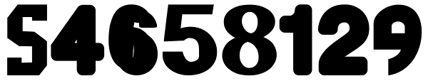 Numbers4 Font