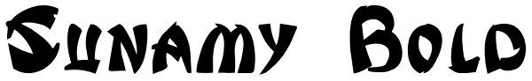 Sunamy Bold Font