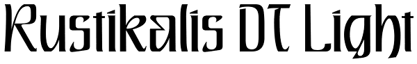 Rustikalis DT Light Font