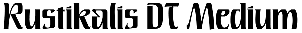 Rustikalis DT Medium Font