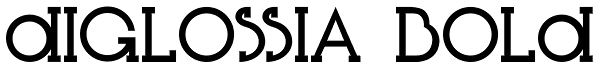 Diglossia Bold Font