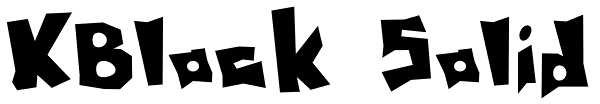 KBlock Solid Font