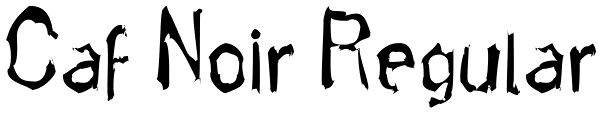 Caf Noir Regular Font