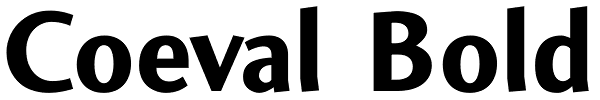 Coeval Bold Font