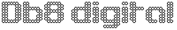 Db8 digital Font