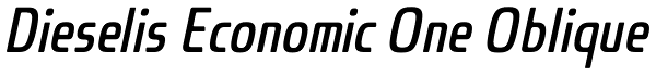 Dieselis Economic One Oblique Font