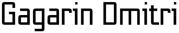 Gagarin Dmitri Font