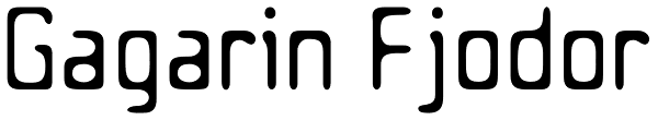 Gagarin Fjodor Font