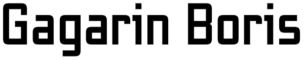 Gagarin Boris Font