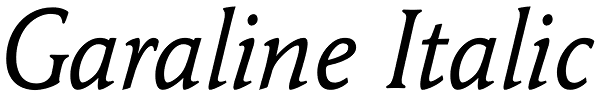 Garaline Italic Font