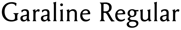 Garaline Regular Font