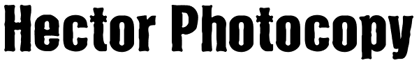 Hector Photocopy Font