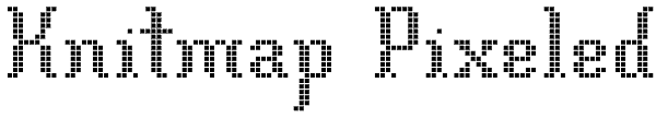 Knitmap Pixeled Font