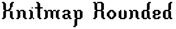 Knitmap Rounded Font