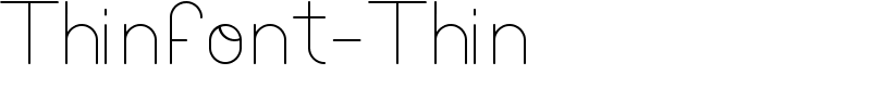 Thinfont-Thin Font