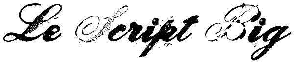 Le Script Big Font