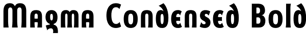 Magma Condensed Bold Font