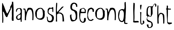 Manosk Second Light Font