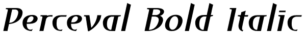 Perceval Bold Italic Font