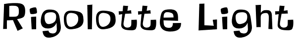 Rigolotte Light Font