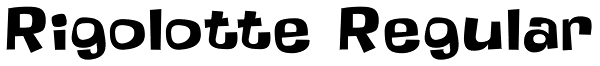 Rigolotte Regular Font