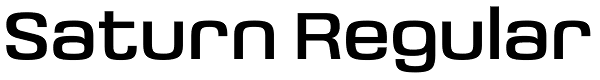 Saturn Regular Font